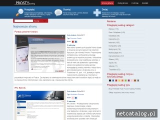 Zrzut ekranu strony katalog.proste.pl