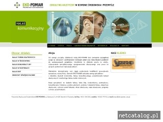 Zrzut ekranu strony www.eko-pomiar.com.pl