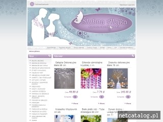 Zrzut ekranu strony www.slubnaalejka.pl