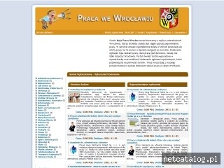Zrzut ekranu strony www.moja-praca.wroclaw.pl