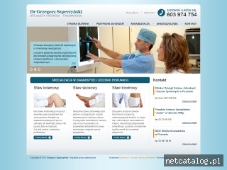 Zrzut ekranu strony www.szperzynski.pl