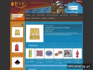 Zrzut ekranu strony www.tunis.com.pl