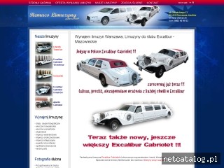 Zrzut ekranu strony www.limuzyny-wynajem.waw.pl