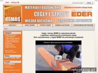 Zrzut ekranu strony www.cegly-eder.pl