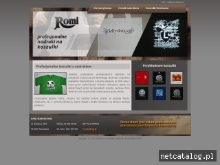 Zrzut ekranu strony www.koszulki-romi.pl
