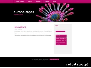 Zrzut ekranu strony www.europe-tapes.pl