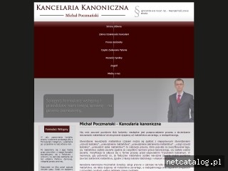 Zrzut ekranu strony kancelaria-kanoniczna.com