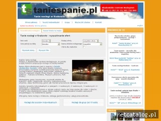 Zrzut ekranu strony www.taniespanie.pl