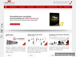 Zrzut ekranu strony www.mediarecovery.pl