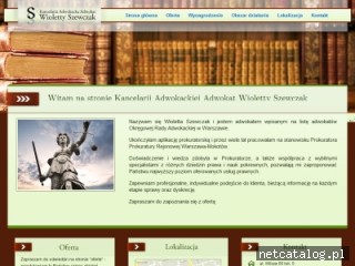 Zrzut ekranu strony www.adwokatszewczak.pl
