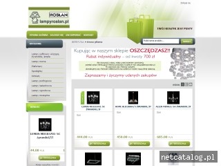 Zrzut ekranu strony lampyroslan.pl