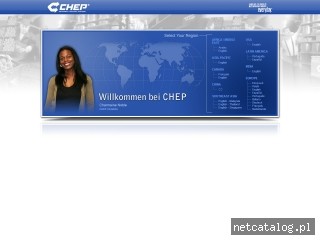 Zrzut ekranu strony www.chep.com