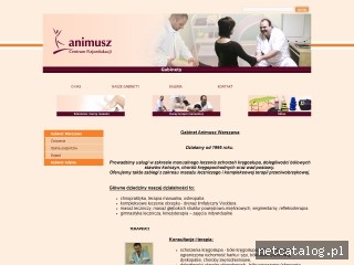 Zrzut ekranu strony www.gabinet.animusz.pl