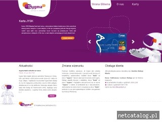 Zrzut ekranu strony www.karty-sygma-bank.pl