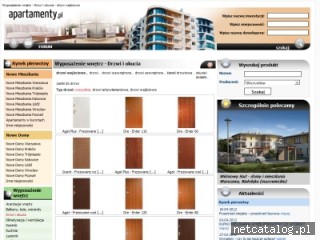 Zrzut ekranu strony www.drzwi.apartamenty.pl
