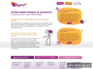 Zrzut ekranu strony www.sygma-bank-awatar.pl
