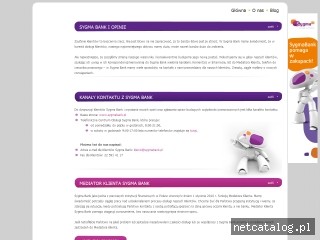 Zrzut ekranu strony www.sygma-bank-opinie.pl