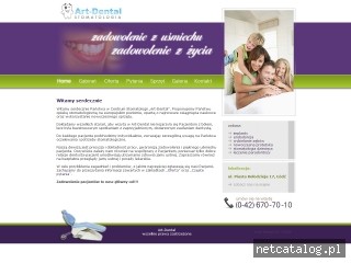 Zrzut ekranu strony www.art-dental.eu