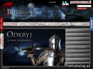 Zrzut ekranu strony www.repliki.com