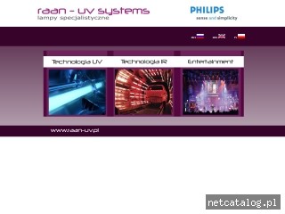 Zrzut ekranu strony www.raan-uv.pl