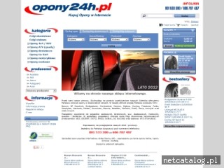 Zrzut ekranu strony www.opony24.eu