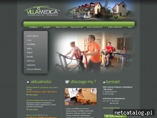 Zrzut ekranu strony www.villamedica.pl
