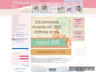 Zrzut ekranu strony www.abrakadabra.sklep.pl