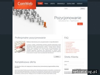 Zrzut ekranu strony www.comweb1.pl
