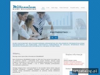 Zrzut ekranu strony www.biuromillennium.pl