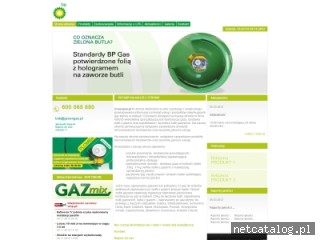 Zrzut ekranu strony www.greengas.pl