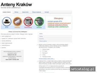 Zrzut ekranu strony www.antenykrakow24.pl