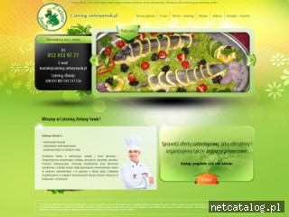 Zrzut ekranu strony www.catering-zielonysmok.pl