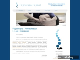 Zrzut ekranu strony www.fizjoterapia-fiejdasz.pl