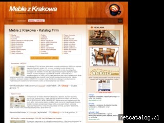 Zrzut ekranu strony www.meble-krakow.pl