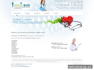 Zrzut ekranu strony www.poradniamedicbud.pl