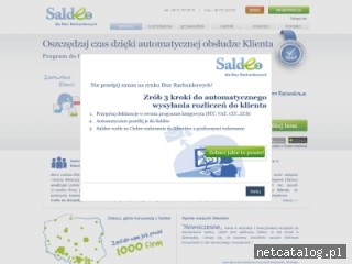 Zrzut ekranu strony www.saldeo.pl