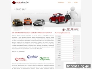 Zrzut ekranu strony www.motoskup24.pl