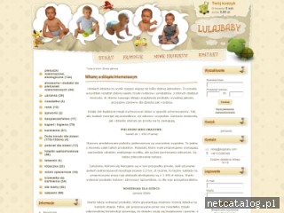 Zrzut ekranu strony www.lulajbaby.com