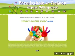 Zrzut ekranu strony www.przedszkolewzielincu.pl