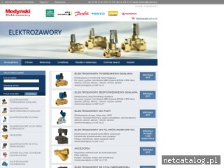 Zrzut ekranu strony www.elektrozawory-sklep.pl