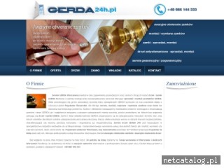 Zrzut ekranu strony www.gerda24h.pl