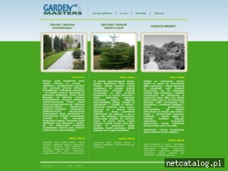 Zrzut ekranu strony www.gardenmasters.pl