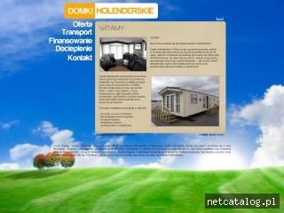 Zrzut ekranu strony www.domkiunicar.com.pl