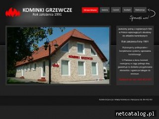 Zrzut ekranu strony www.kominki-grzewcze.pl