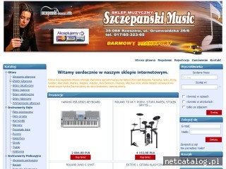 Zrzut ekranu strony www.szczepanski-music.com