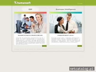 Zrzut ekranu strony www.humansoft.pl