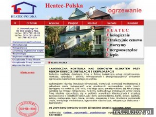 Zrzut ekranu strony www.heatec-polska.com.pl
