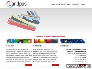 Zrzut ekranu strony www.landpas.pl