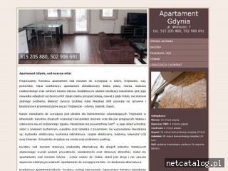 Zrzut ekranu strony www.apartamentgdynia.combiz.pl