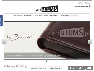 Zrzut ekranu strony www.artalbums.pl